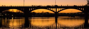 Pennybacker bridge silhouette
