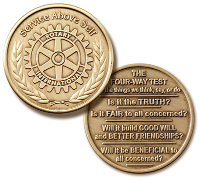 Four-Way Test Coin
