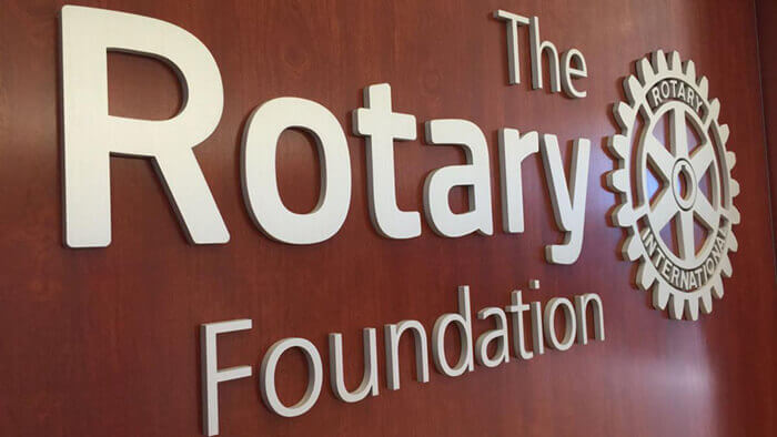 Rotary Foundation Sign